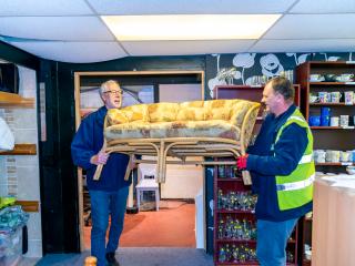 Volunteers at the Armley shop