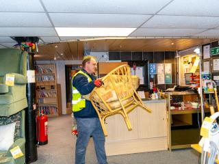 Volunteers at the Armley shop