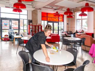 Volunteers in The Feel Good Cafe